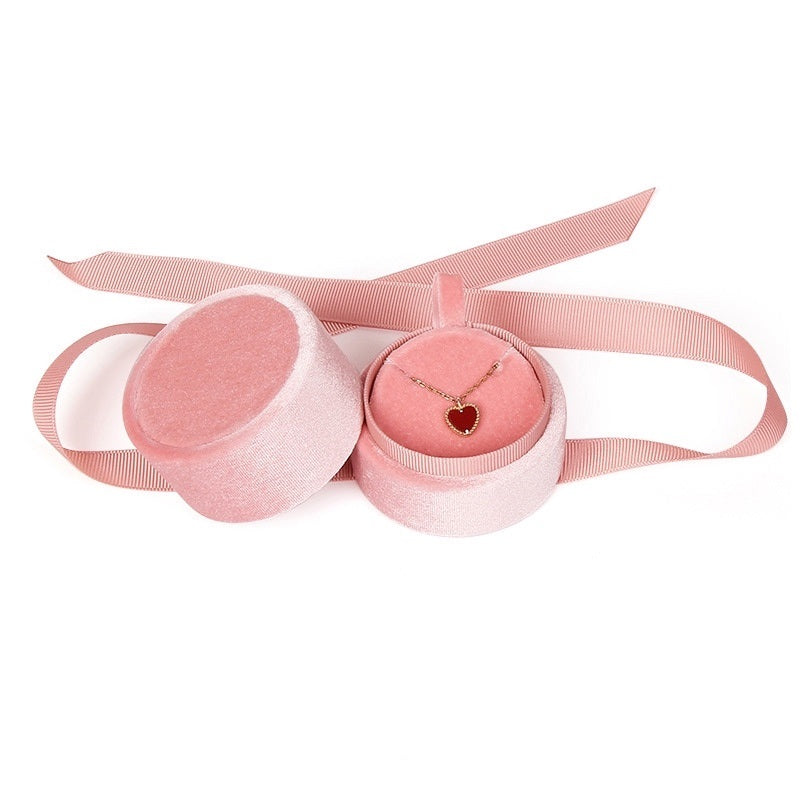 PINK GIFT BOX PENDENT & EARRING