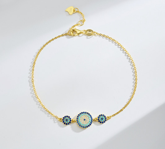 NAZARIYA GOLD POLISH ADJUSTABLE BRACELET-ASDY150185-s-g-hd