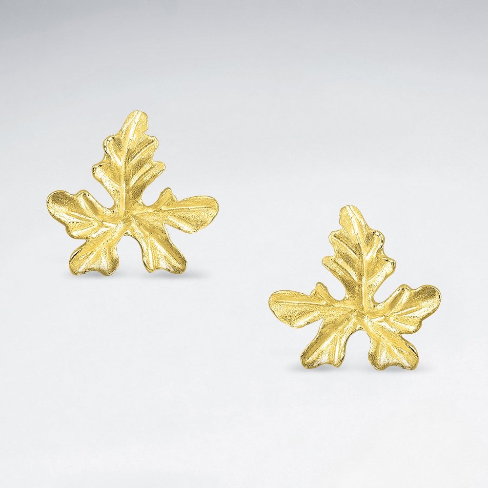 Leaf earring SILVER IVY GOURD EARRINGS-ASTI008
