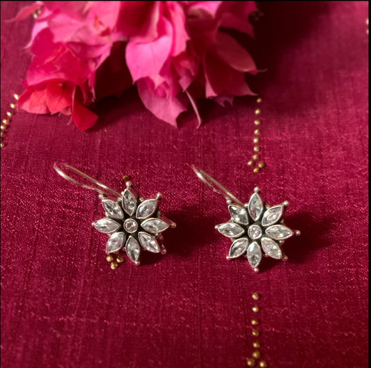 White drop Earring -AS2314