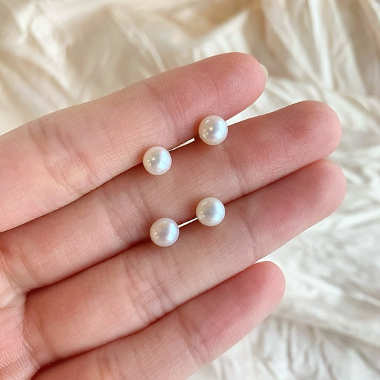 Pearl studs-ASDY1D0039-S-W-NA (4MM)