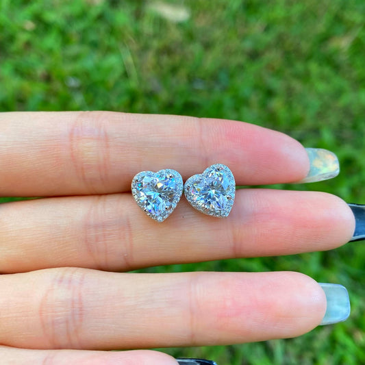 Heart Studs-ASNE110011-S-W-WH
