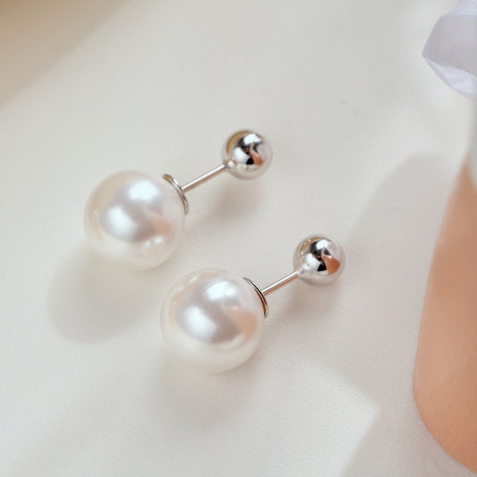 Pearl Studs -ASDY1D0192-S-W-NA