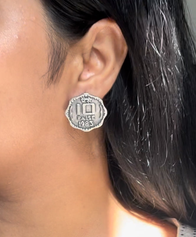 Coin earring