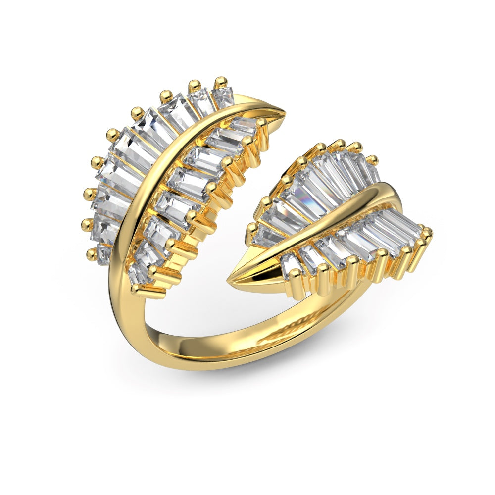 Leaf Ring -AS120960-S-G-WH