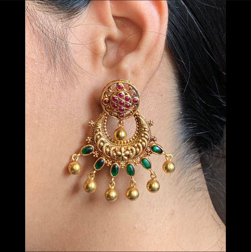 Statement Earrings with Gold polish -AS1401