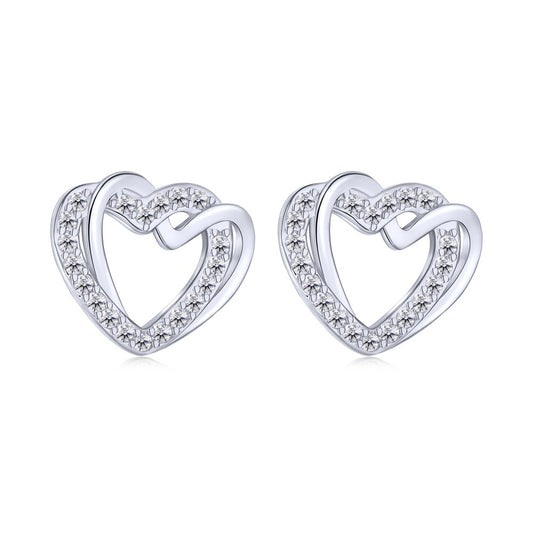Heart Studs-ASHV110031-S-W-WH
