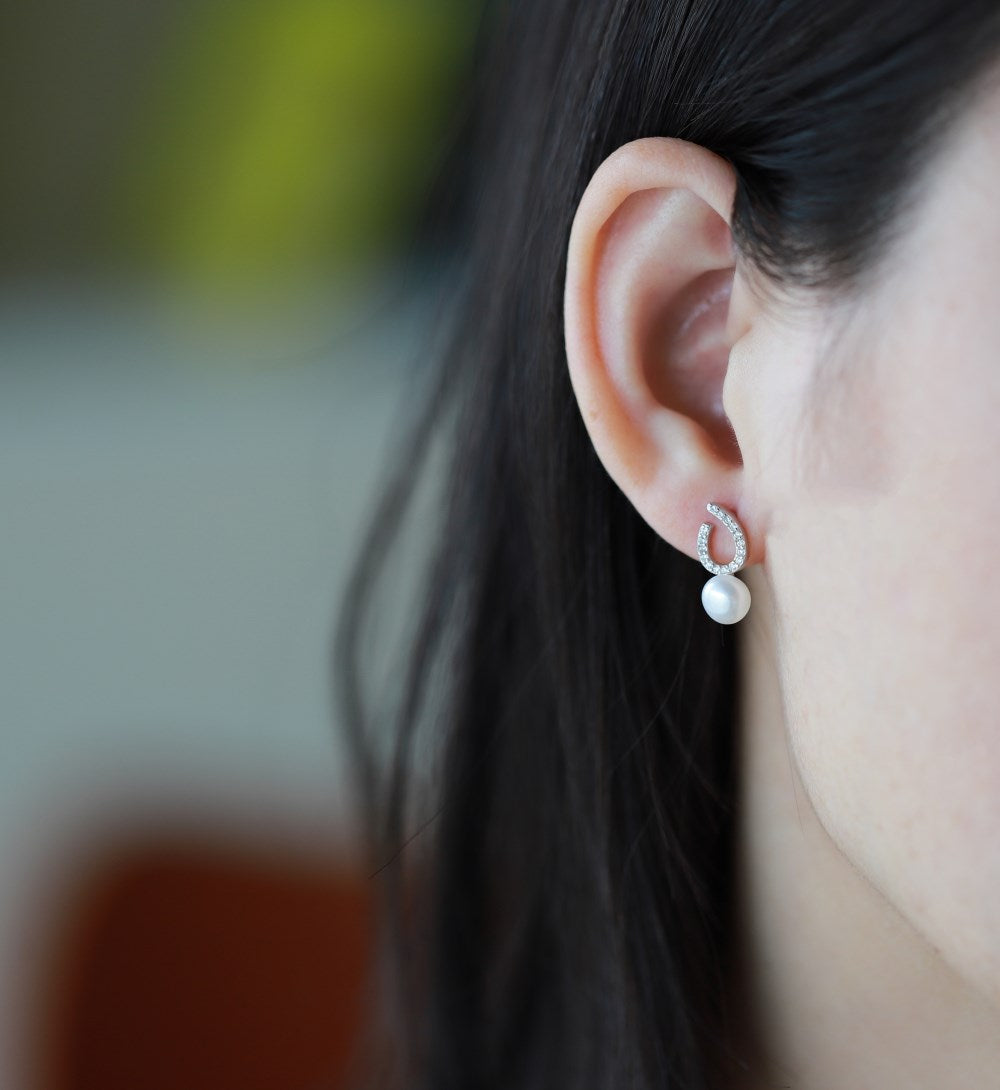 PEARL DROP EARRING-ASNE1D0032-S-W-WH