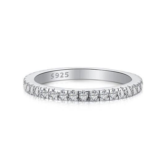 Band Ring-ASTL120024-S-W-WH#5