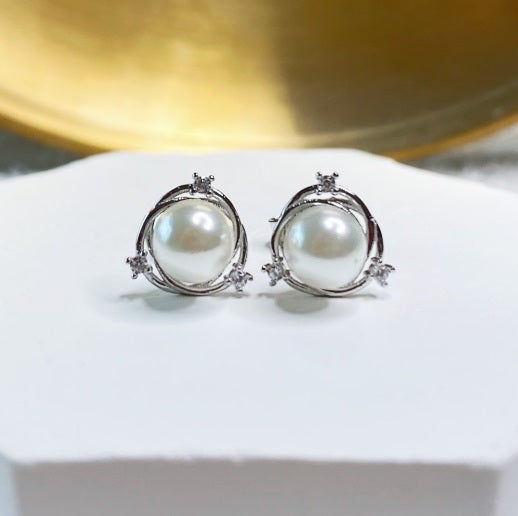 PEARL DROP STUDS-ASNE1D0031-S-W-WH