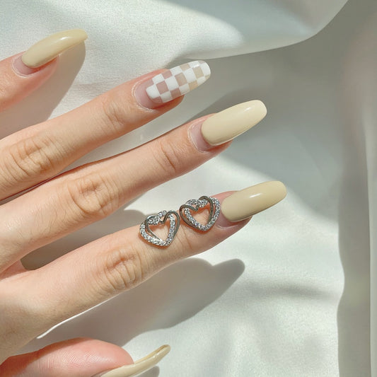 Heart Studs-ASHV110031-S-W-WH