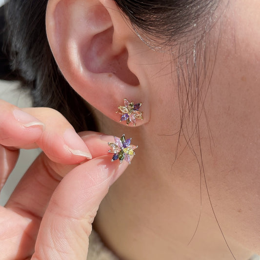 Flower studs-ASDY1D0091-S-G-HD