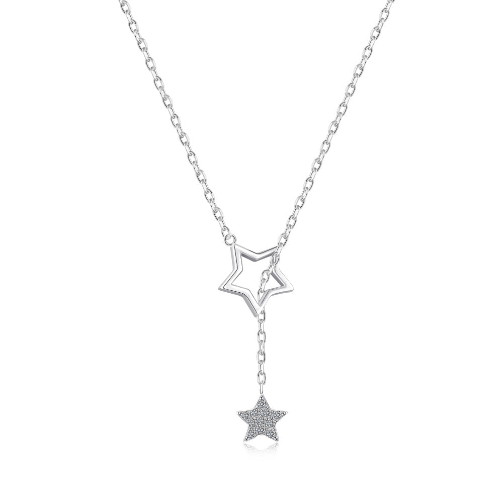 Star pendent with Chain -ASYC190023-S-W-WH