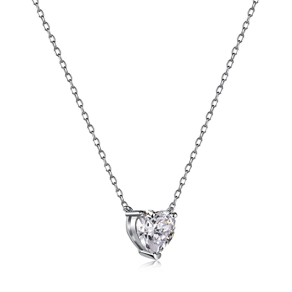 Heart pendent with chain -ASNE37