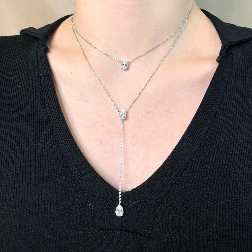 Double chain pendent -ASNE35