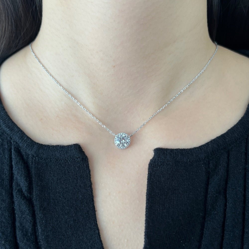 Pendent with chain -ASDY900031-S-W-WH